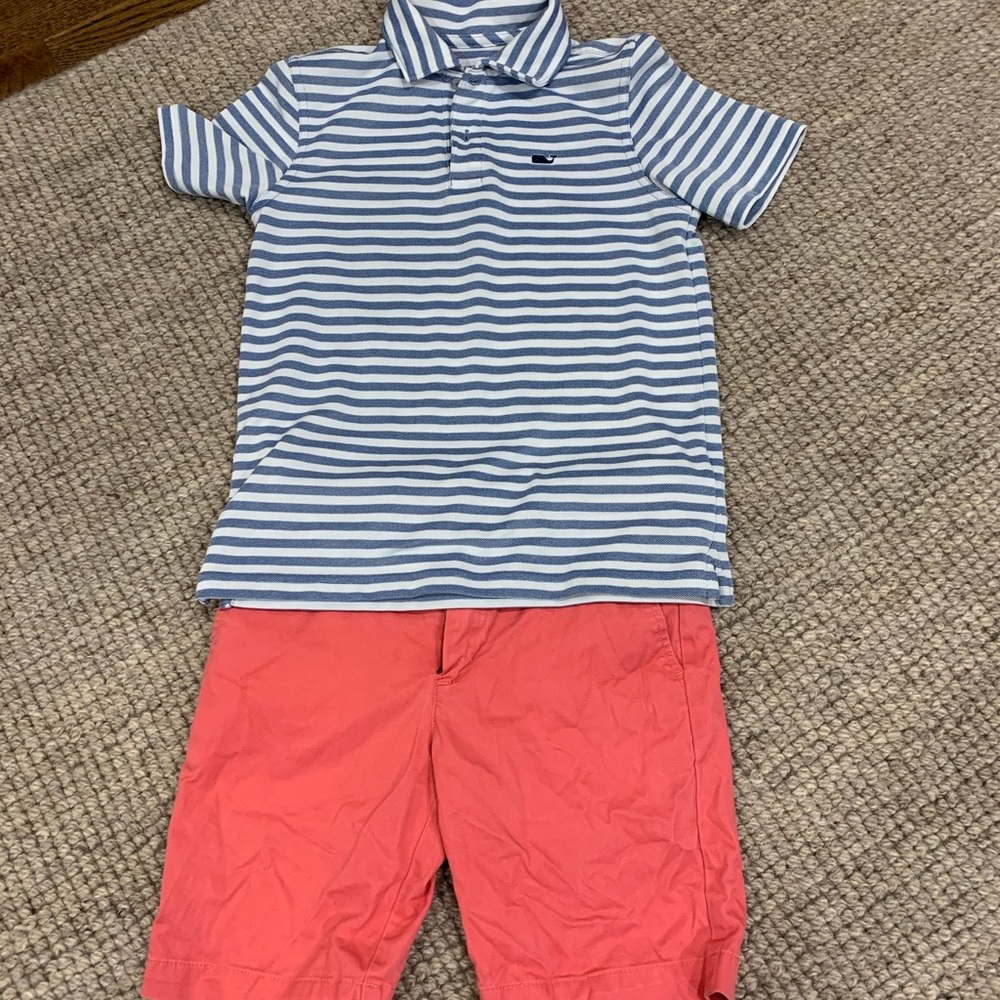 Boys Vineyard Vines Shorts and Polo